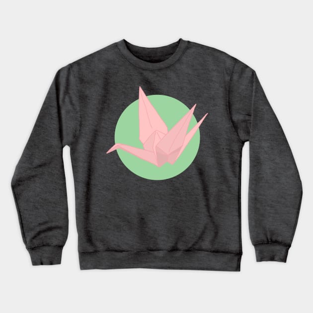 paper crane Crewneck Sweatshirt by terastar